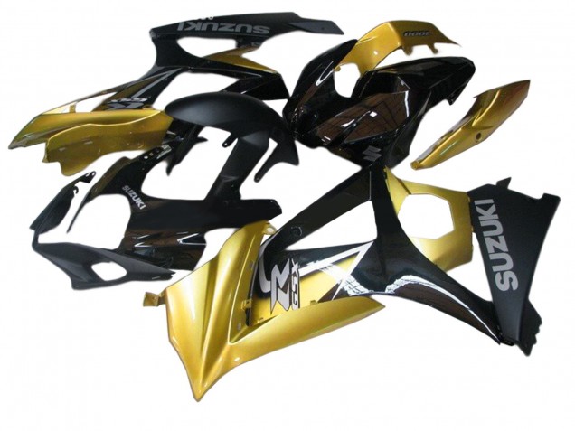 Purchase 2007-2008 Gold Black Silver Decal Suzuki GSXR 1000 Motorcycle Fairings UK