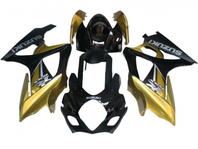 Purchase 2007-2008 Gold Black Silver Decal Suzuki GSXR 1000 Motorcycle Fairings UK