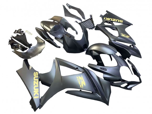 Purchase 2007-2008 Matte Black Gold Decal Suzuki GSXR 1000 Motorcycle Fairings UK