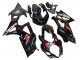 Purchase 2007-2008 Black Red Flame Suzuki GSXR 1000 Motorcycle Fairings UK