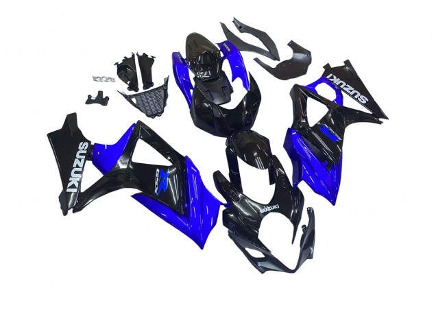 Purchase 2007-2008 Blue Glossy Black Suzuki GSXR 1000 Motorcycle Fairing Kits UK