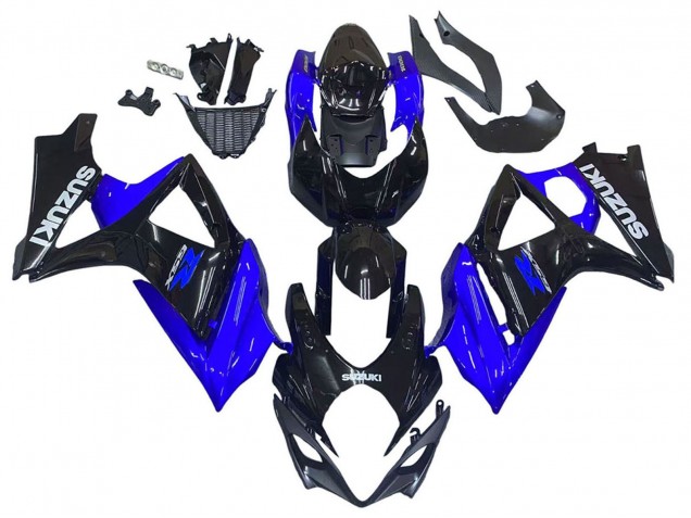 Purchase 2007-2008 Blue Glossy Black Suzuki GSXR 1000 Motorcycle Fairing Kits UK