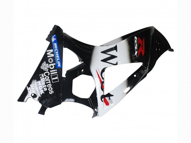 Purchase 2007-2008 Glossy Black White West Suzuki GSXR 1000 Motorcycle Fairings UK
