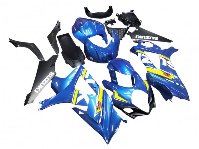 Purchase 2007-2008 Blue Yellow Black Suzuki GSXR 1000 Motorcycle Fairings UK