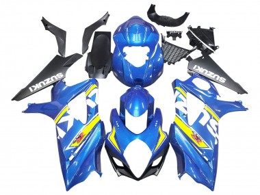 Purchase 2007-2008 Blue Yellow Black Suzuki GSXR 1000 Motorcycle Fairings UK