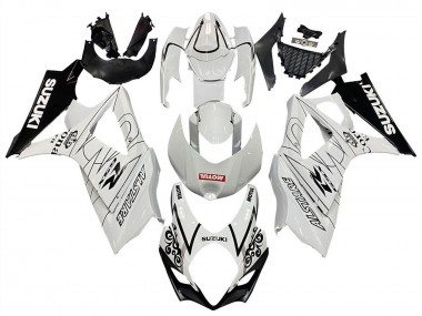 Purchase 2007-2008 White Black Alstare Corona Motul Suzuki GSXR 1000 Motorcycle Fairings UK