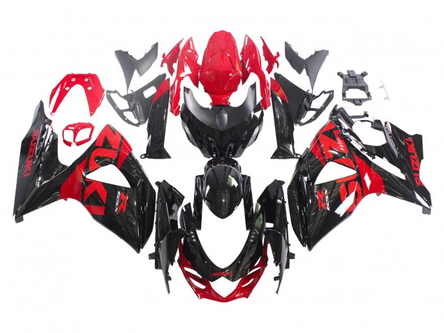 Purchase 2009-2016 Glossy Black Red Suzuki GSXR 1000 Motorcycle Fairing Kits UK