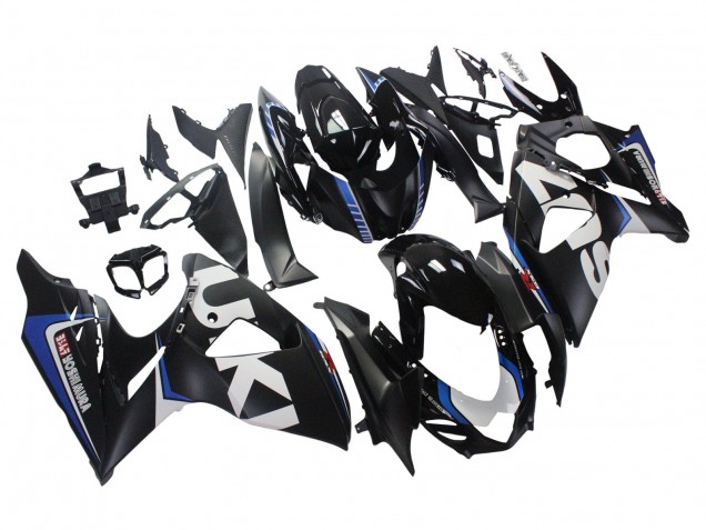 Purchase 2009-2016 Matte Black White Blue Suzuki GSXR 1000 Motorcycle Fairings UK