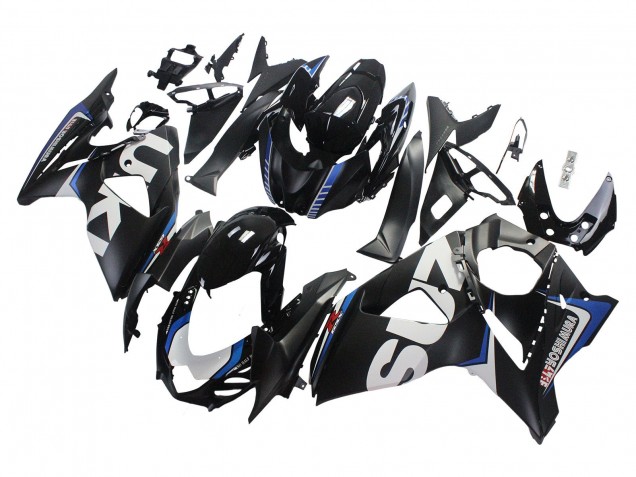 Purchase 2009-2016 Matte Black White Blue Suzuki GSXR 1000 Motorcycle Fairings UK
