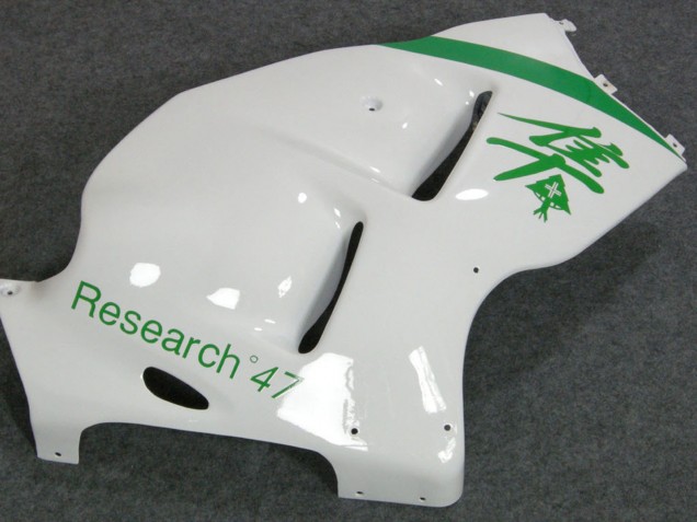 Purchase 1996-2007 White Green Suzuki GSXR 1300 Hayabusa Motorcycle Fairings UK