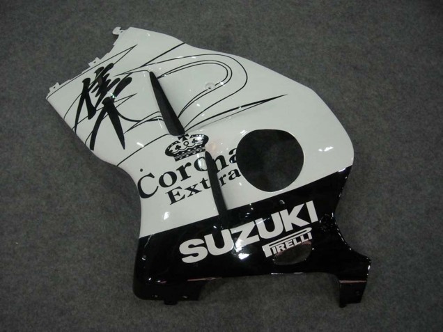 Purchase 1996-2007 White Black Corona Suzuki GSXR 1300 Hayabusa Motorcycle Fairings UK