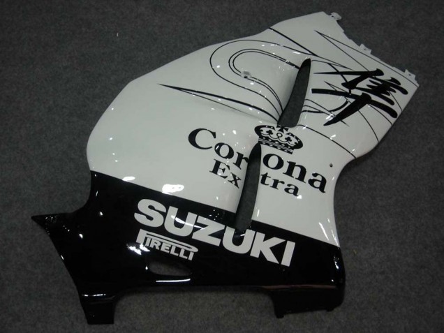 Purchase 1996-2007 White Black Corona Suzuki GSXR 1300 Hayabusa Motorcycle Fairings UK