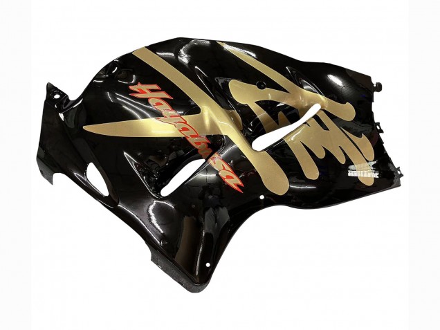 Purchase 1996-2007 Glossy Black Gold Hayabusa Suzuki GSXR 1300 Hayabusa Motorcycle Fairings UK