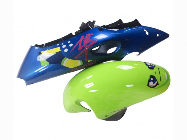Purchase 1996-2007 Blue Green Shark 46 Suzuki GSXR 1300 Hayabusa Motorcycle Fairings UK
