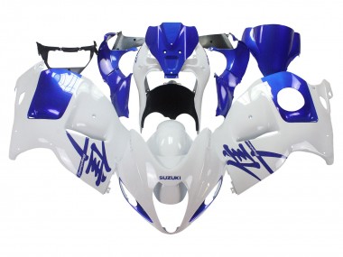 Purchase 1996-2007 White Blue Hayabusa Suzuki GSXR 1300 Hayabusa Motorcycle Fairings UK