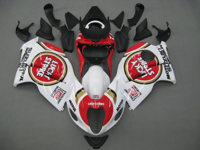 Purchase 1996-2007 White Red Motul Suzuki GSXR 1300 Hayabusa Motorcycle Fairings UK