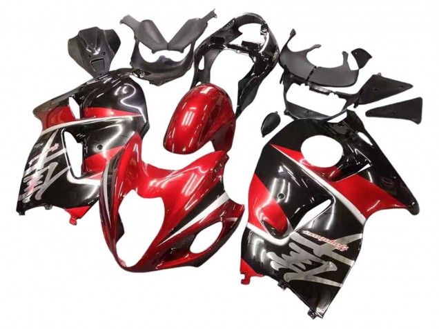 Purchase 1996-2007 Red Glossy Black Hayabusa Suzuki GSXR 1300 Hayabusa Motorcycle Fairings UK