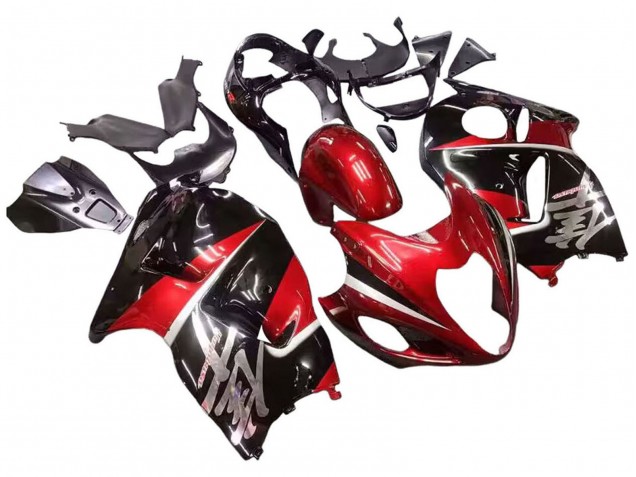 Purchase 1996-2007 Red Glossy Black Hayabusa Suzuki GSXR 1300 Hayabusa Motorcycle Fairings UK