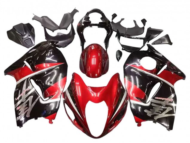 Purchase 1996-2007 Red Glossy Black Hayabusa Suzuki GSXR 1300 Hayabusa Motorcycle Fairings UK