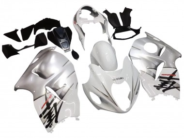 Purchase 1996-2007 White Silver Hayabusa Suzuki GSXR 1300 Hayabusa Motorcycle Fairings UK