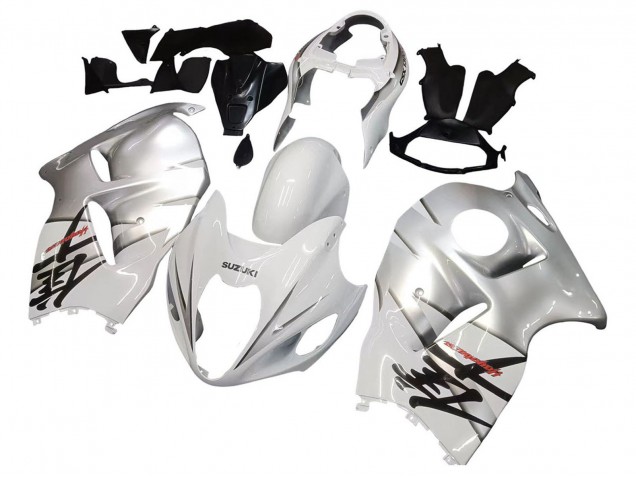 Purchase 1996-2007 White Silver Hayabusa Suzuki GSXR 1300 Hayabusa Motorcycle Fairings UK