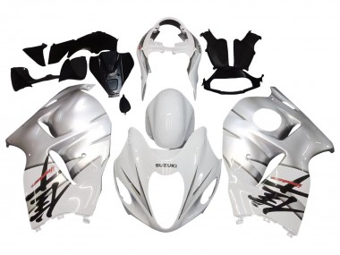 Purchase 1996-2007 White Silver Hayabusa Suzuki GSXR 1300 Hayabusa Motorcycle Fairings UK