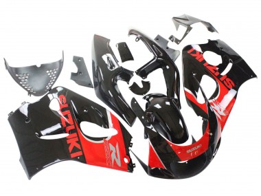 Purchase 1996-2000 Black Red Suzuki GSXR 600 / GSXR 750 Motorcycle Fairings UK