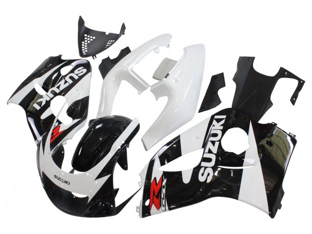 Purchase 1996-2000 Black White Suzuki GSXR 600 / GSXR 750 Motorcycle Fairings UK