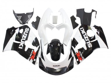 Purchase 1996-2000 Black White Suzuki GSXR 600 / GSXR 750 Motorcycle Fairings UK
