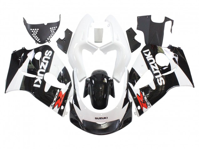 Purchase 1996-2000 Black White Suzuki GSXR 600 / GSXR 750 Motorcycle Fairings UK