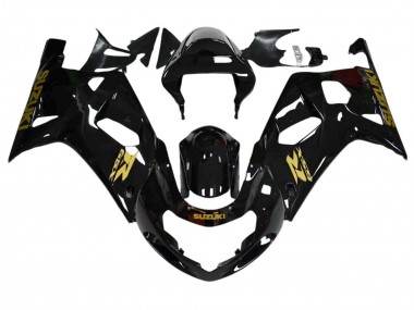Purchase 2001-2003 Glossy Black Gold Decal Suzuki GSXR 600 / GSXR 750 Motorcycle Fairings UK