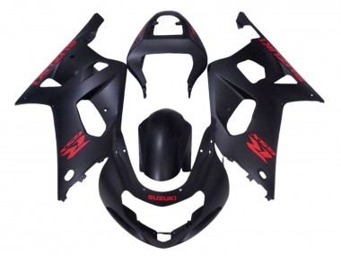 Purchase 2001-2003 Matte Black Red Suzuki GSXR 600 / GSXR 750 Motorcycle Fairings UK