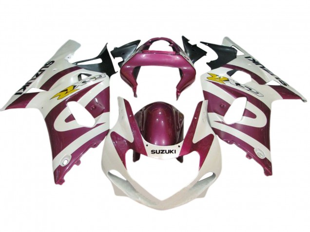 Purchase 2001-2003 White Pink Yellow Suzuki GSXR 600 / GSXR 750 Motorcycle Fairings UK