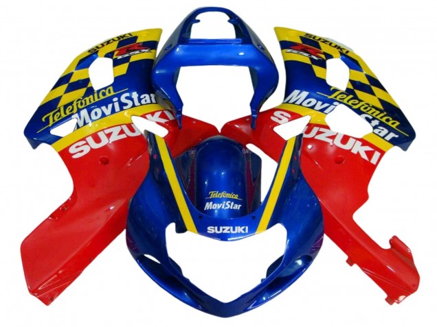 Purchase 2001-2003 Blue Red Yellow Suzuki GSXR 600 / GSXR 750 Motorcycle Fairings UK