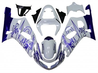 Purchase 2001-2003 White Blue Corona Alstare Suzuki GSXR 600 / GSXR 750 Motorcycle Fairings UK