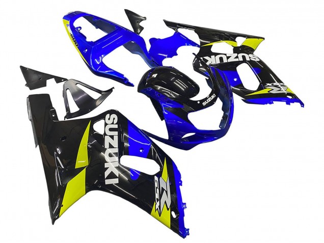 Purchase 2001-2003 Blue Yellow Glossy Black Suzuki GSXR 600 / GSXR 750 Motorcycle Fairings UK