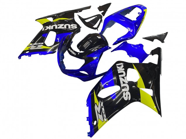 Purchase 2001-2003 Blue Yellow Glossy Black Suzuki GSXR 600 / GSXR 750 Motorcycle Fairings UK