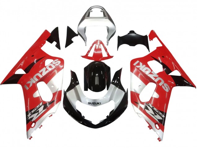 Purchase 2001-2003 Red White Glossy Black Suzuki GSXR 600 / GSXR 750 Motorcycle Fairing UK