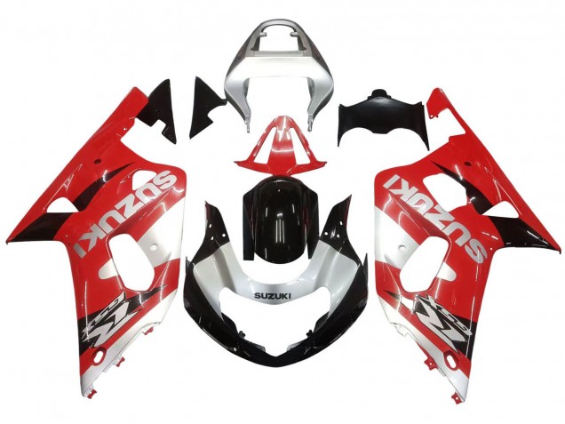 Purchase 2001-2003 Red White Glossy Black Suzuki GSXR 600 / GSXR 750 Motorcycle Fairing UK