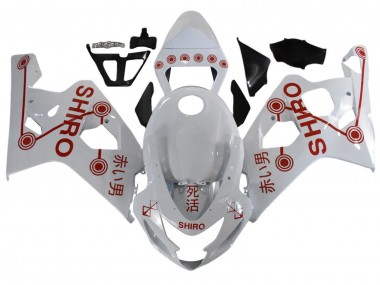 Purchase 2001-2003 White Red Shiro Suzuki GSXR 600 / GSXR 750 Motorcycle Fairings UK