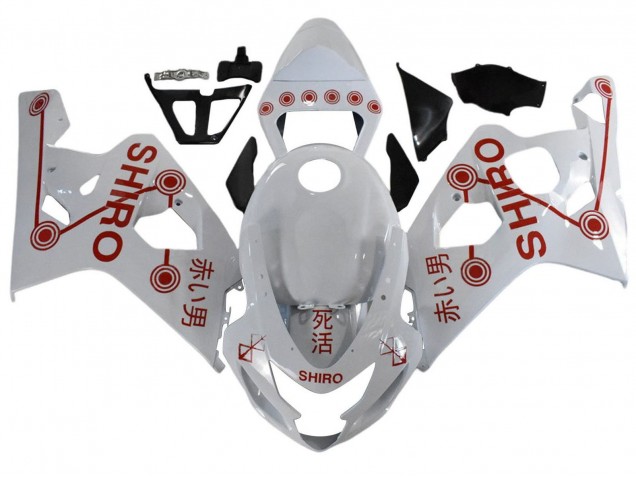 Purchase 2001-2003 White Red Shiro Suzuki GSXR 600 / GSXR 750 Motorcycle Fairings UK
