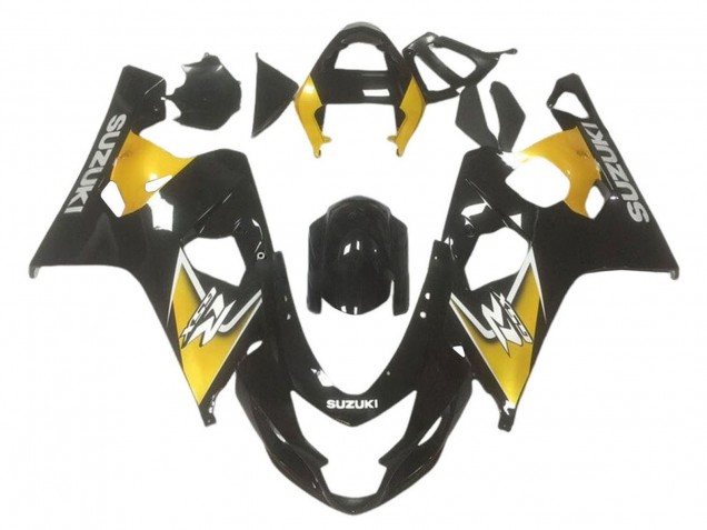 Purchase 2001-2003 Yellow Glossy Black Suzuki GSXR 600 / GSXR 750 Motorcycle Fairings UK