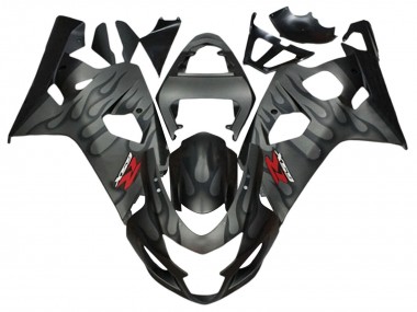 Purchase 2004-2005 Grey Black Flame Suzuki GSXR 600 / GSXR 750 Motorcycle Fairings UK