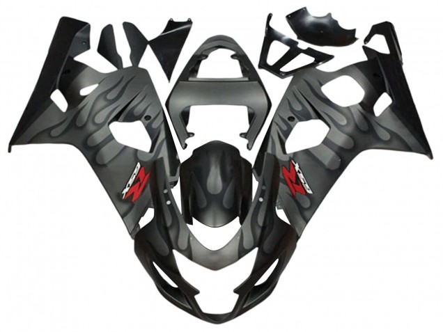 Purchase 2004-2005 Grey Black Flame Suzuki GSXR 600 / GSXR 750 Motorcycle Fairings UK