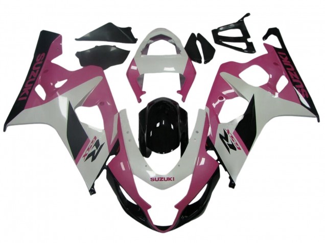 Purchase 2004-2005 White Pink Black Suzuki GSXR 600 / GSXR 750 Motorcycle Fairings UK