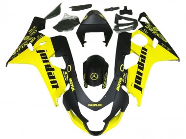 Purchase 2004-2005 Black Yellow Jordan Suzuki GSXR 600 / GSXR 750 Motorcycle Fairings UK