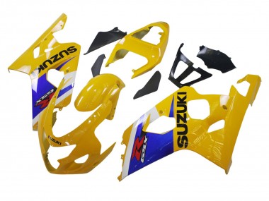 Purchase 2004-2005 Yellow White Blue Black Suzuki GSXR 600 / GSXR 750 Motorcycle Fairing UK