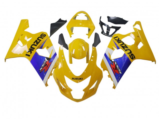 Purchase 2004-2005 Yellow White Blue Black Suzuki GSXR 600 / GSXR 750 Motorcycle Fairing UK