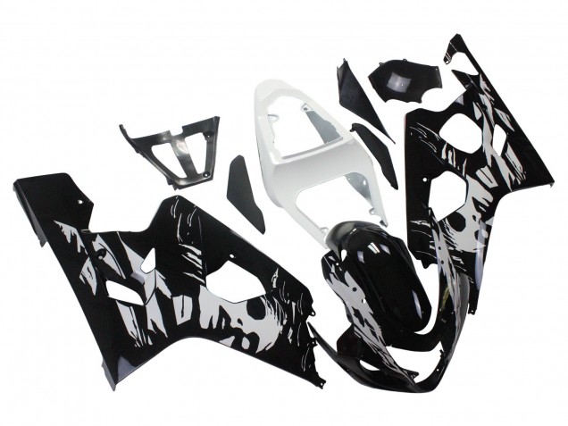 Purchase 2004-2005 White Black Suzuki GSXR 600 / GSXR 750 Motorcycle Fairing UK