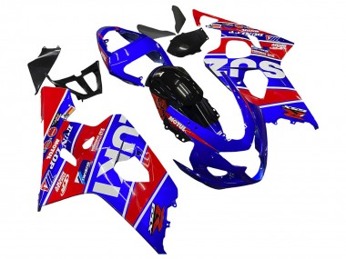 Purchase 2004-2005 Blue Red Black Motul Dunlop Suzuki GSXR 600 / GSXR 750 Motorcycle Fairings UK